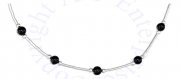 Black Onyx Beaded Choker Necklace