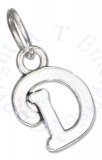 Scrolled Letter D Charm