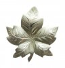 Vintage Sterling Silver Canadian Detailed Maple Leaf Brooch Pin