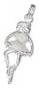 3D Enamel Ballerina In First Position Charm