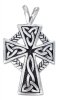 Celtic Knot Christian Cross Pendant With Celtic Trique