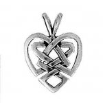 Celtic Weave Heart Knot Pendant