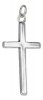 Flat Simple Christian Religious Cross Charm