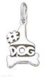 Dog Charm Message #1 Dog With Bone