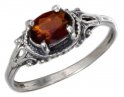 Solitaire Oval Garnet Ring Solitaire Oval Garnet Ring