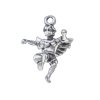 3D Angel With Wings Kicking Soccer Ball Charm