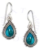 Turquoise Teardrop Dangle Earrings