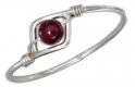 Garnet Bead Wire Ring Garnet Bead Wire Ring