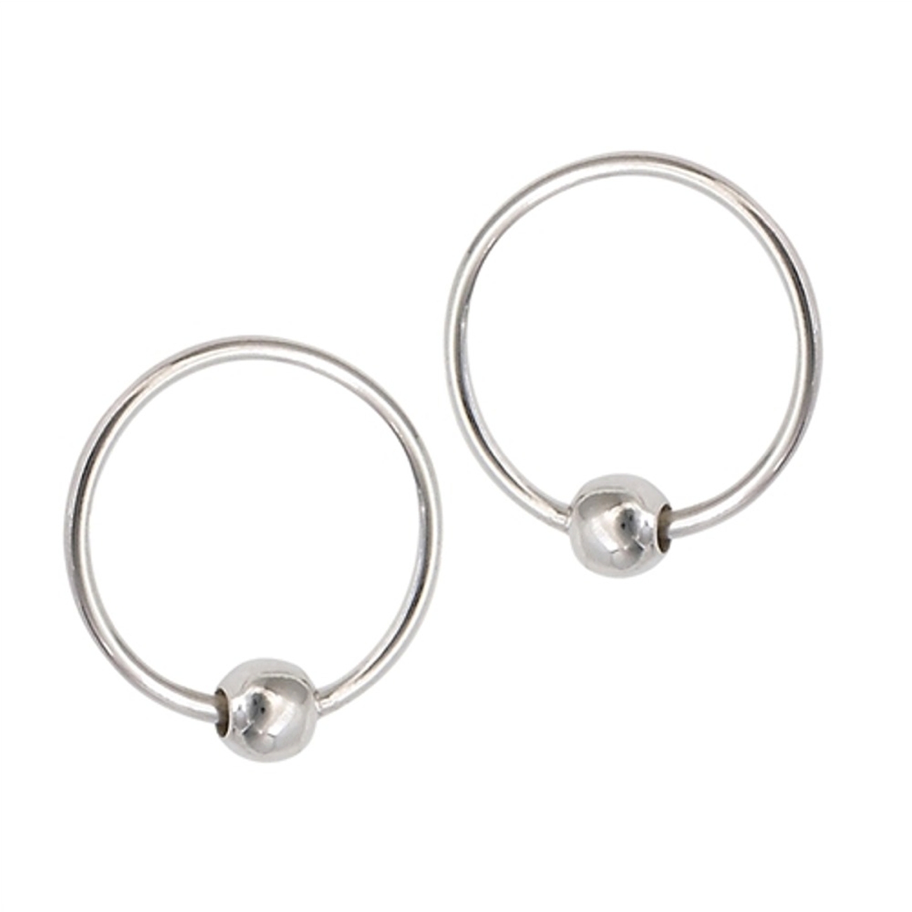 Sterling Silver 10mm Diameter Endless Hoop Earrings Aunties Treasures, Your Sterling Silver