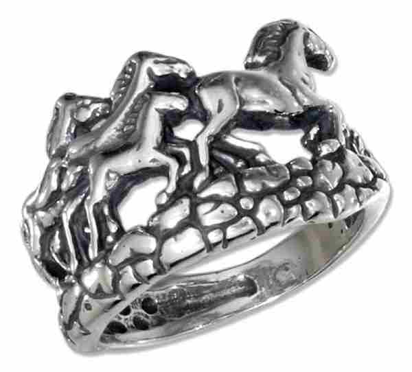 Sterling Silver Horse Rings