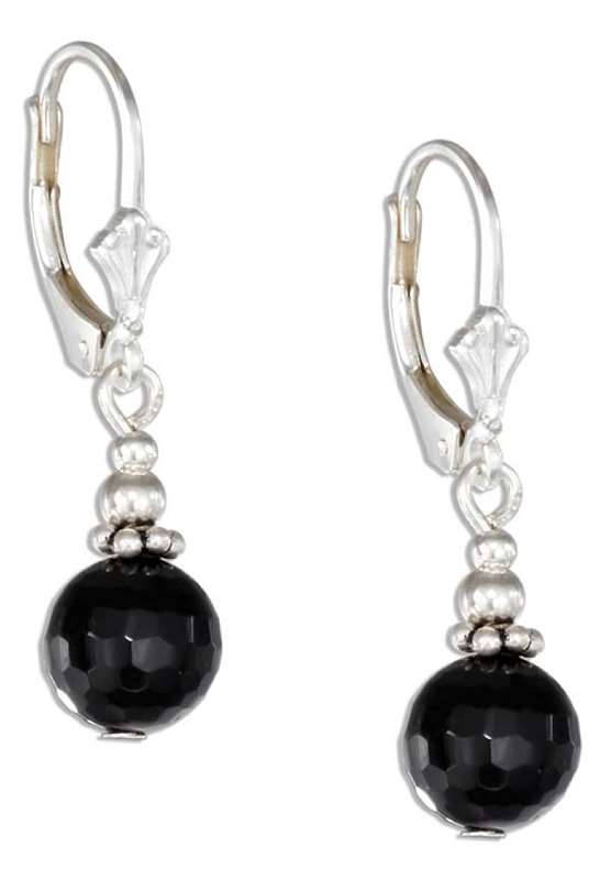Sterling Silver Black Onyx Earrings