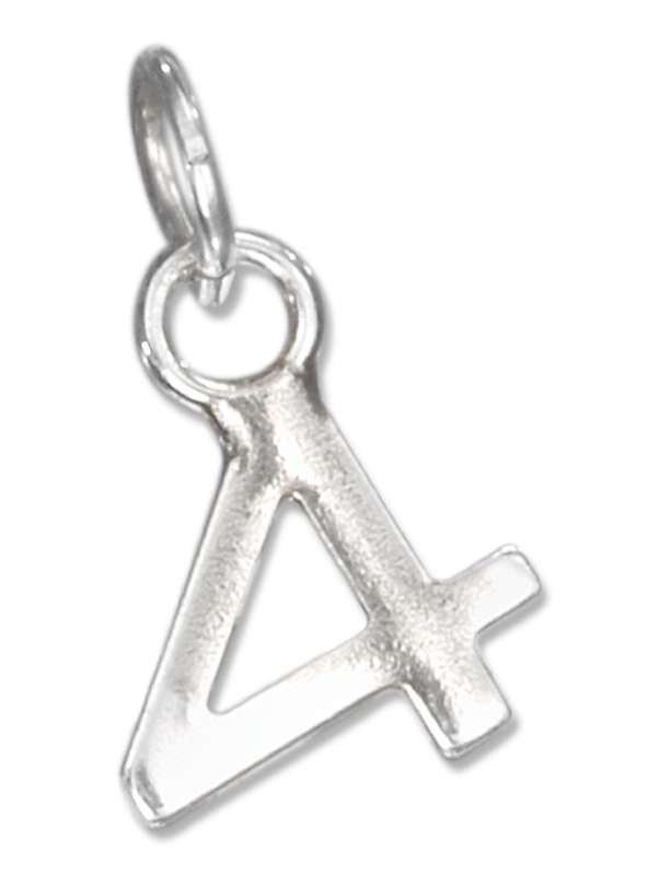 Sterling Silver Number Four 4 Charms