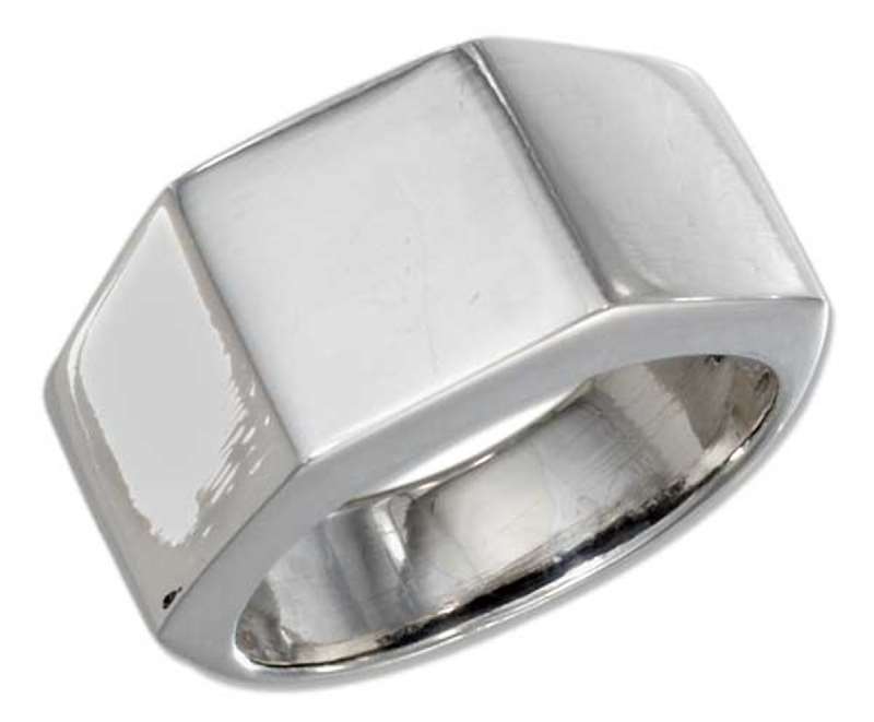 Sterling Silver Men's Hex Nut Lugnut Ring Auntie's Treasures Online