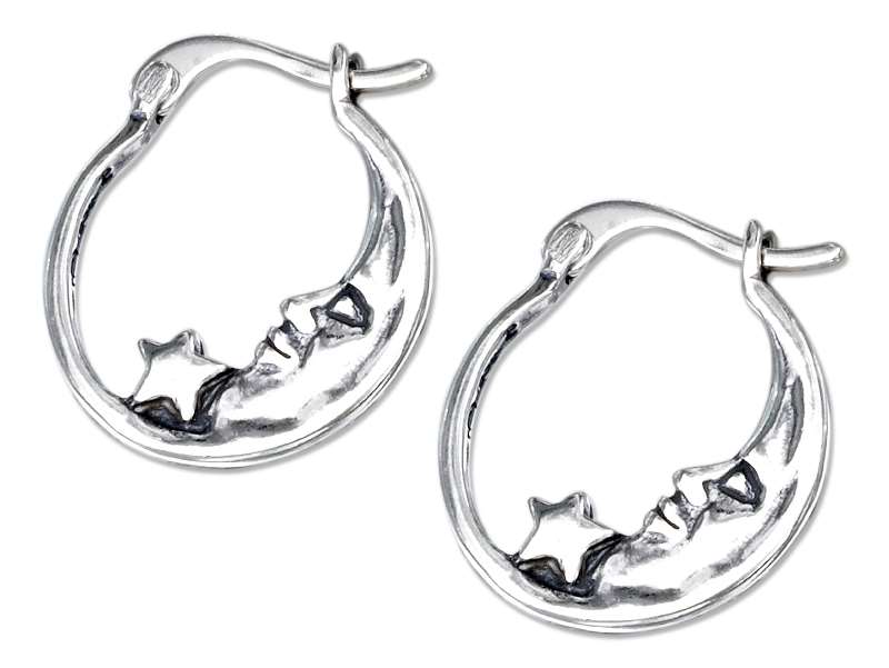 MB C Moon Earrings main image 1