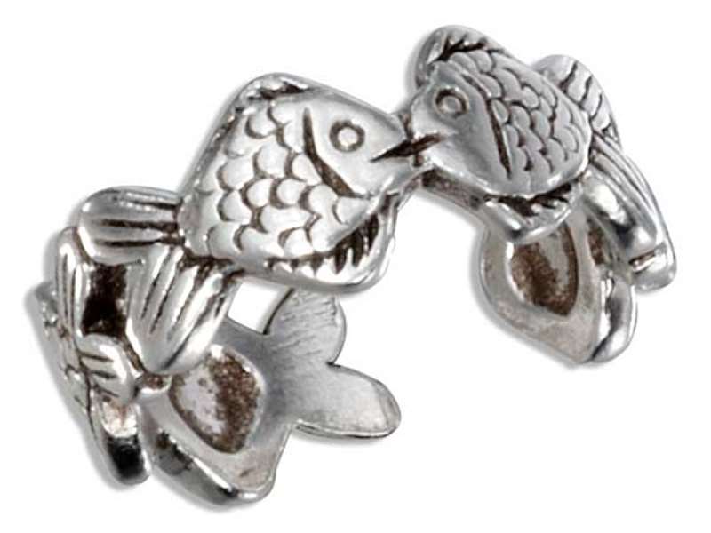 Sterling Silver Christian Toe Rings