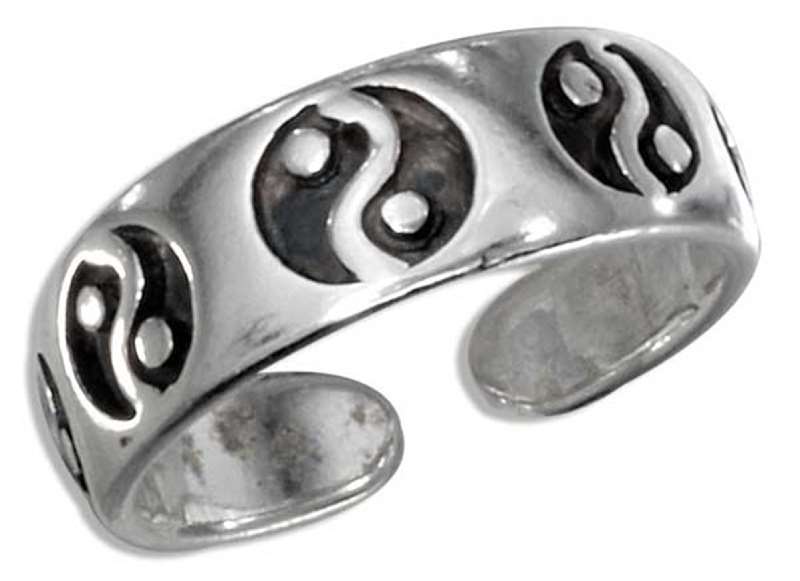 Sterling Silver Men's Toe Rings