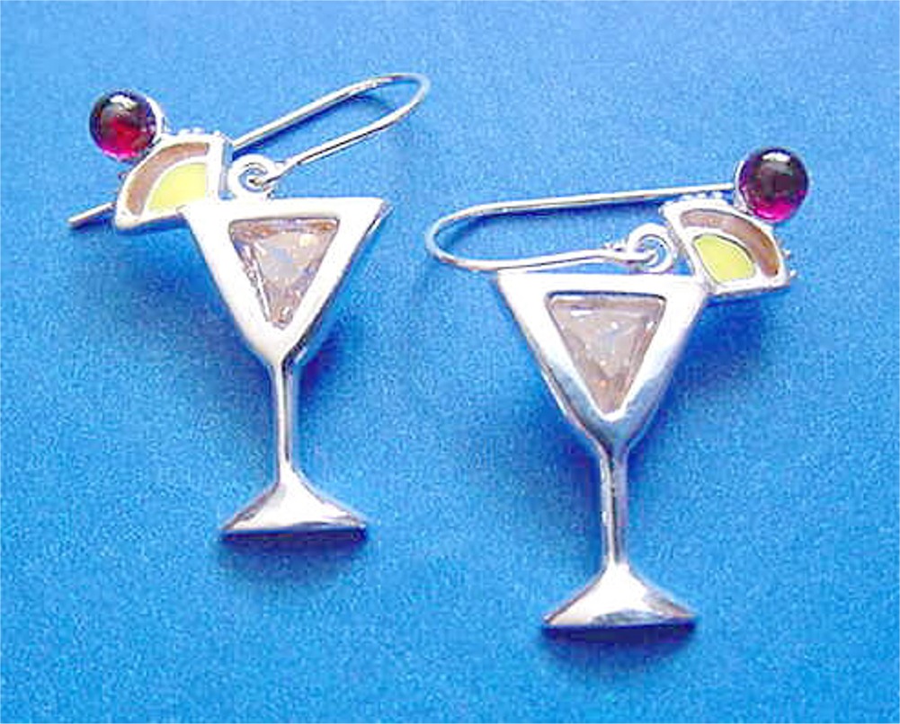 Beverage Cocktail Drink Earrings